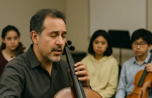 Cellist Andres Sanchez Leads Masterclass for Young Musicians at Project STEP