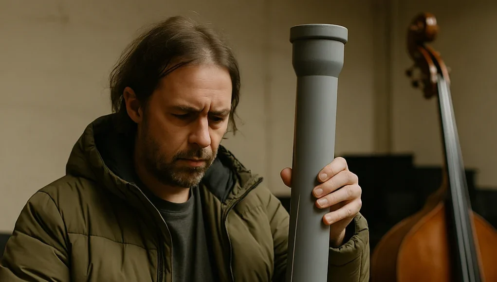 Innovative Acoustic Experiment: Crafting a Bowed Instrument from Drainpipe and Double Bass String – Instruments