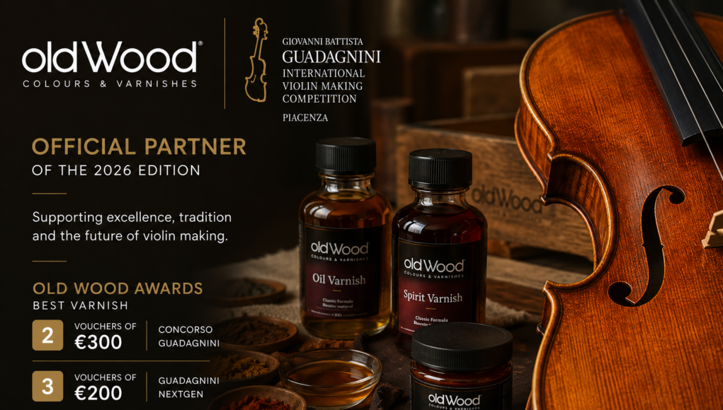 Old Wood Colours & Varnishes Joins the Giovanni Battista Guadagnini International Violin Making Competition 2026