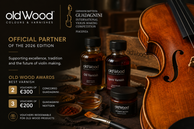 Old Wood Colours & Varnishes Joins the Giovanni Battista Guadagnini International Violin Making Competition 2026 Old Wood Colours & Varnishes Joins the Giovanni Battista Guadagnini International Violin Making Competition 2026